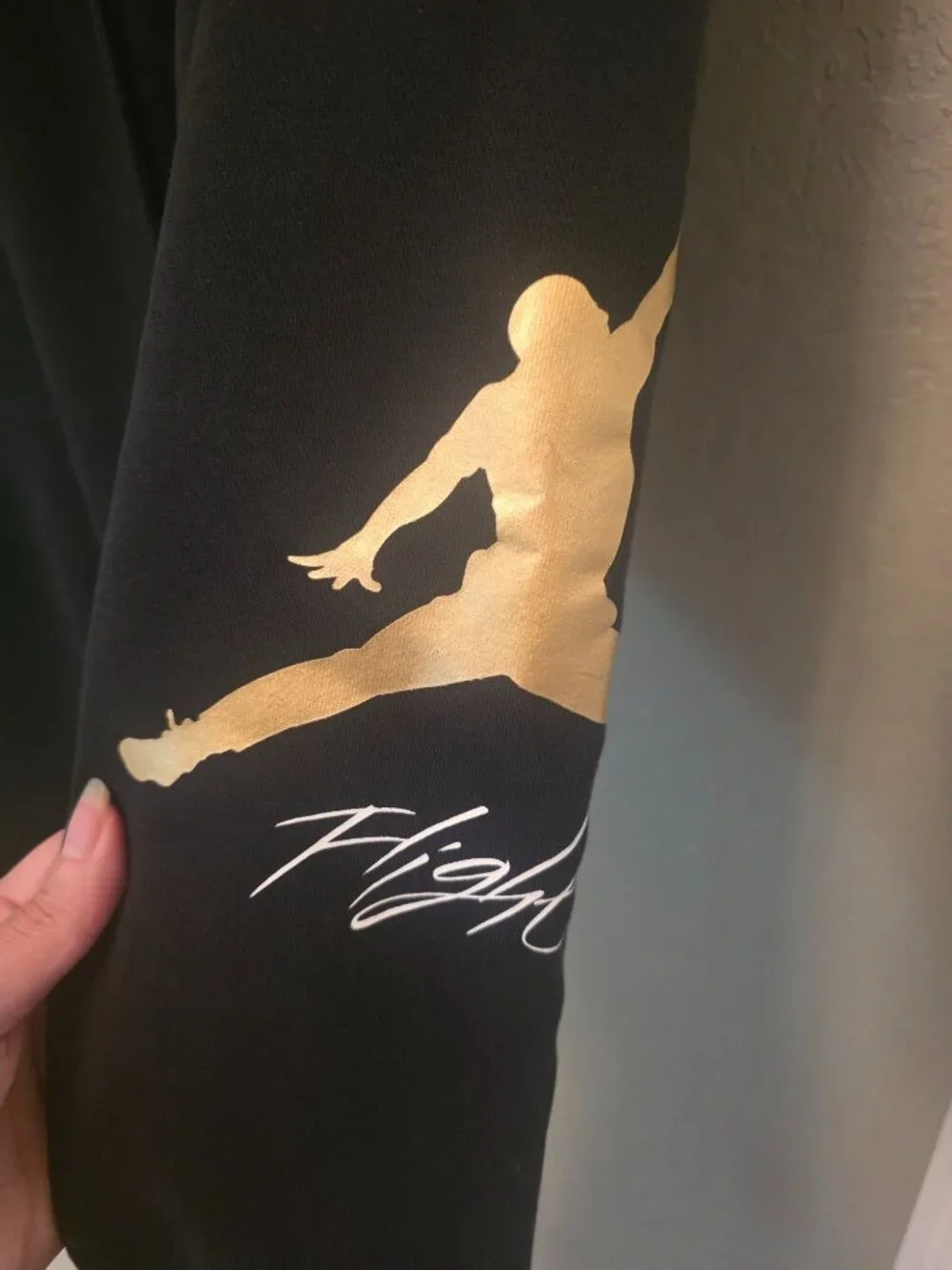 Nike Air Jordan Essentials Baseline Black Gold Jumpman Joggers XL FD7345-011